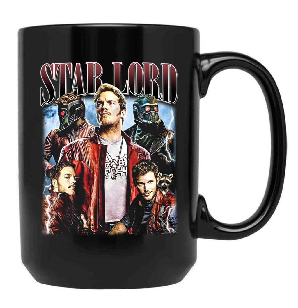 Limited Star Lord Peter Quill Vintage Gift for Woman and Man Black Coffee Mug, Gift Coffee Mug