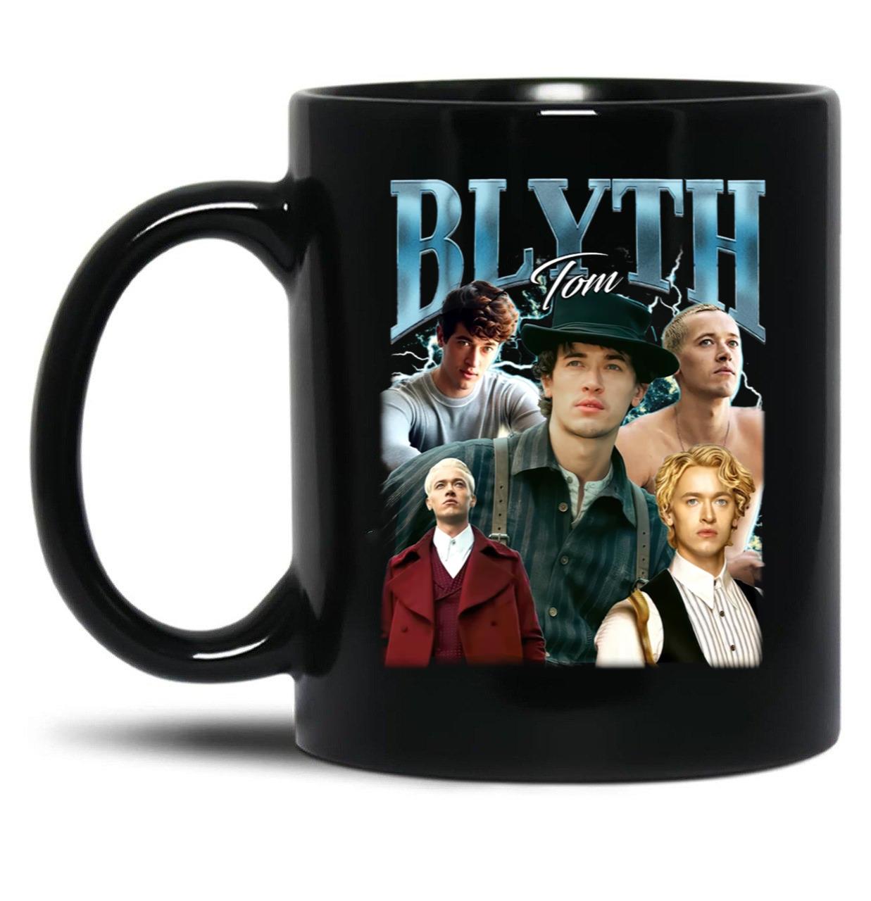 Limited Tom Blyth Vintage Gift for Woman and Man Black Coffee Mug, Gift Coffee Mug