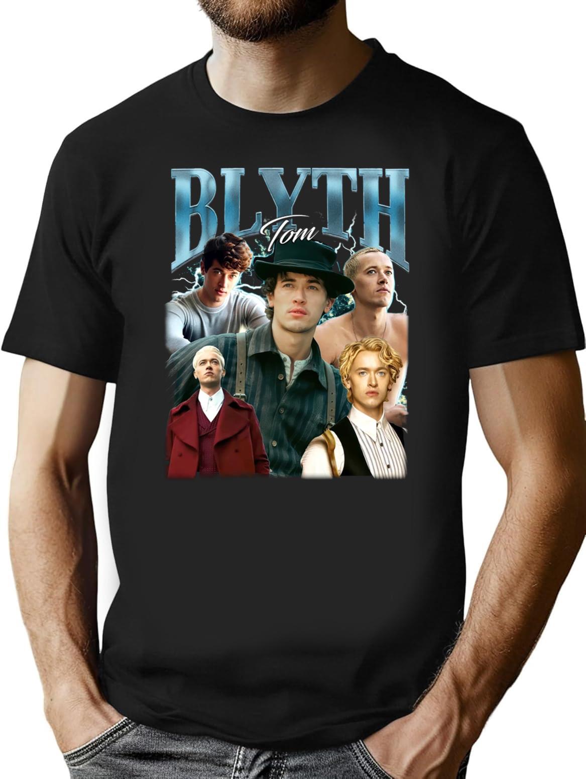 Limited Tom Blyth Vintage Shirt Gift for Woman and Man Premium Heavyweight Cotton T-Shirt - Black