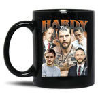 Limited Tom Hardy Vintage Gift for Woman and Man Black Coffee Mug, Gift Coffee Mug