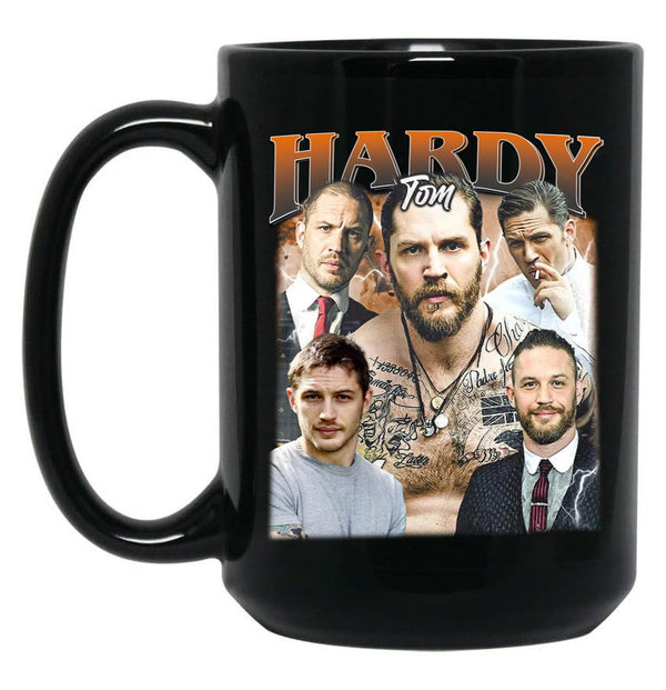Limited Tom Hardy Vintage Gift for Woman and Man Black Coffee Mug, Gift Coffee Mug - Black