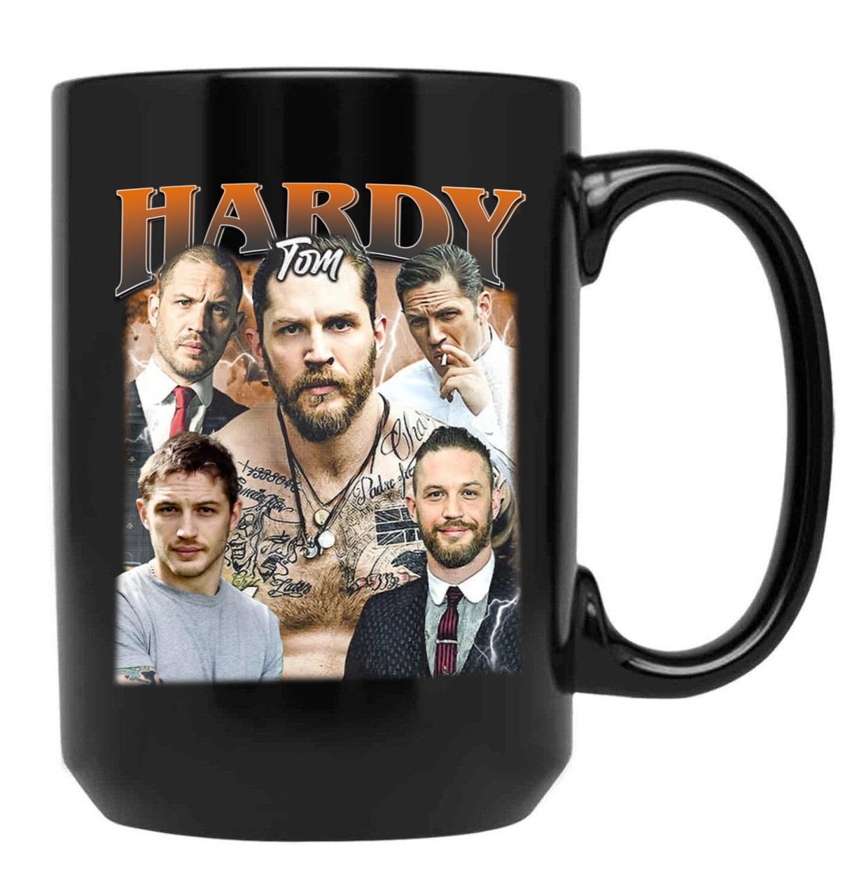 Limited Tom Hardy Vintage Gift for Woman and Man Black Coffee Mug, Gift Coffee Mug