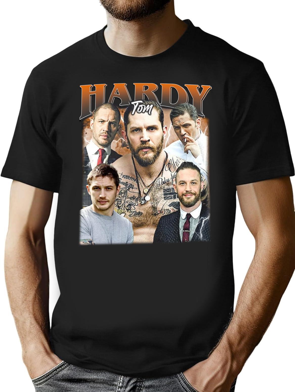 Limited Tom Hardy Vintage Shirt Gift for Woman and Man Premium Heavyweight Cotton T-Shirt - Black