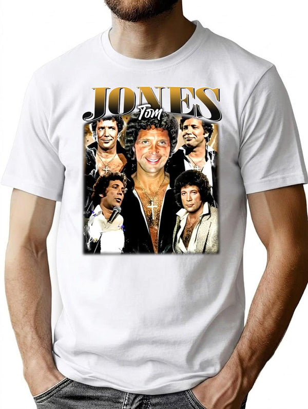 Limited Tom Jones Vintage Shirt Gift for Woman and Man Premium Heavyweight Cotton T-Shirt - White