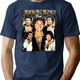 Limited Tom Jones Vintage Shirt Gift for Woman and Man Premium Heavyweight Cotton T-Shirt - Navy