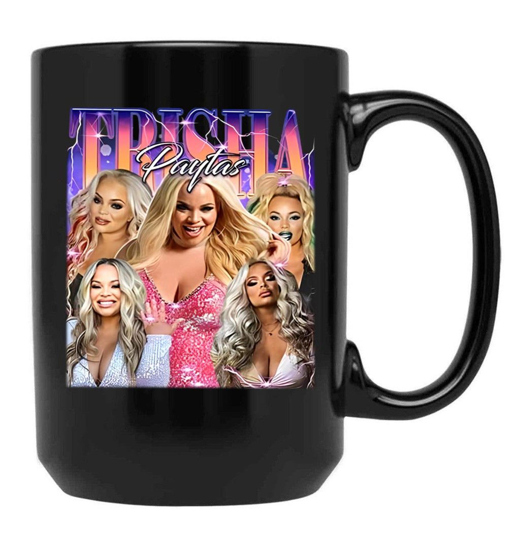 Limited Trisha Paytas Vintage Gift for Woman and Man Black Coffee Mug, Gift Coffee Mug