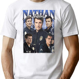 Limitiertes Nathan Fillion Vintage Shirt Geschenk für Frau und Mann Premium Heavyweight Cotton T-Shirt - White