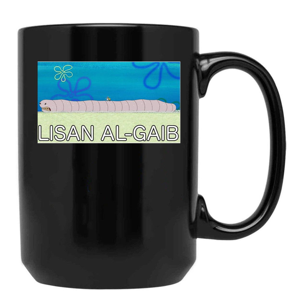 Lisan Al-Gaib Meme Stamp Black Coffee Mug, Gift Coffee Mug