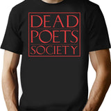 Lit Nerd Dead Poets Society T-Shirt for Men & Women, T-Shirts Graphic Tee - Black