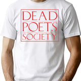 Lit Nerd Dead Poets Society T-Shirt for Men & Women, T-Shirts Graphic Tee - White