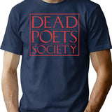 Lit Nerd Dead Poets Society T-Shirt for Men & Women, T-Shirts Graphic Tee - Navy