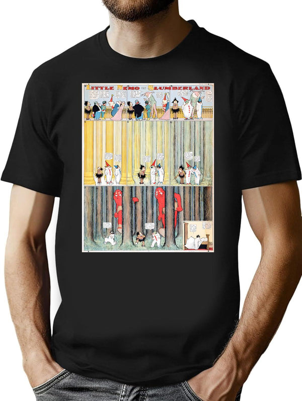 Little Nemo In Slumberland T-Shirt for Men & Women, T-Shirts Graphic Tee - Black