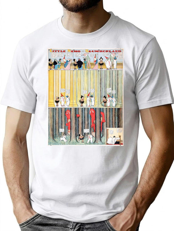 Little Nemo In Slumberland T-Shirt for Men & Women, T-Shirts Graphic Tee - White