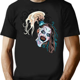Little Pale Girl Spooky Clown Horror Movie Art Terrifier 2 T-Shirt for Men & Women, T-Shirts Graphic Tee - Black