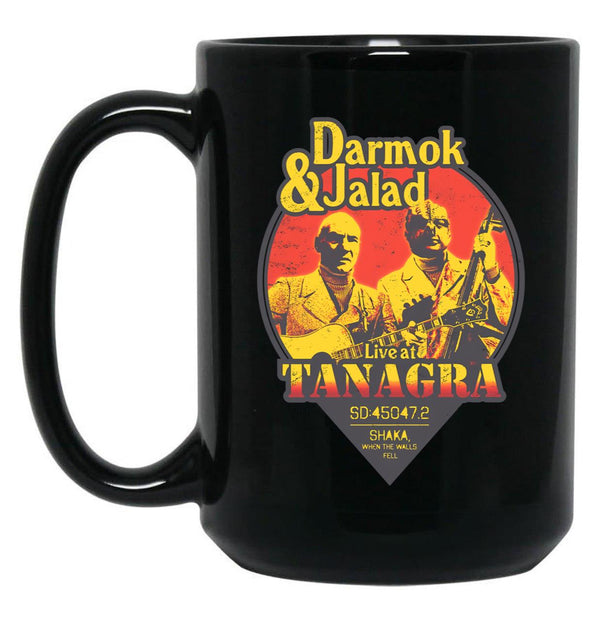 Live at Tanagra Black Coffee Mug, Gift Coffee Mug - Black
