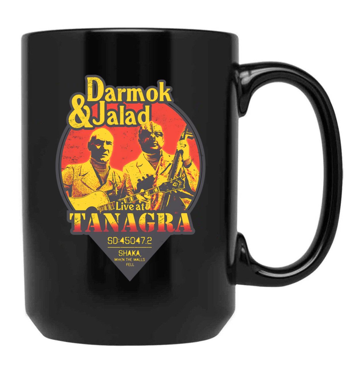 Live at Tanagra Black Coffee Mug, Gift Coffee Mug