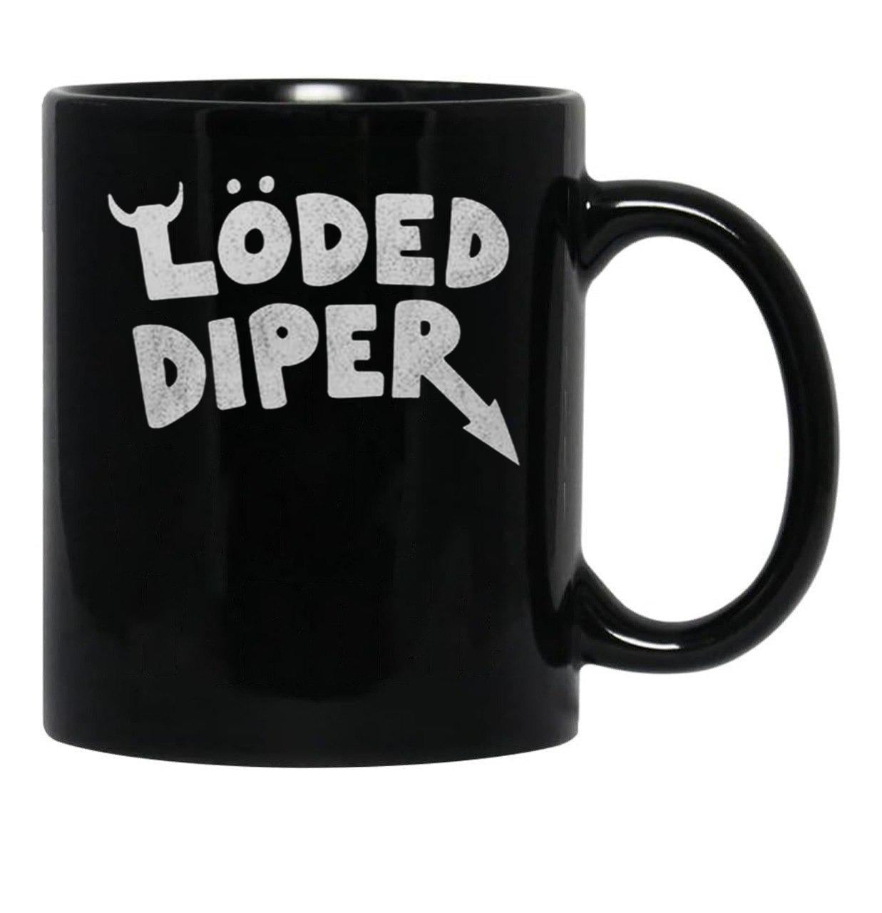 Loded Diaper Classic Black Coffee Mug, Gift Coffee Mug - Black