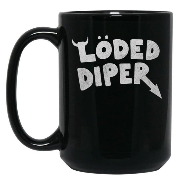 Loded Diaper Classic Black Coffee Mug, Gift Coffee Mug - Black