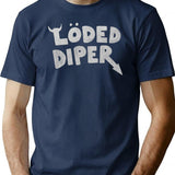 Loded Diaper Classic Premium Heavyweight Cotton T-Shirt - Navy