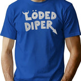 Loded Diaper Classic Premium Heavyweight Cotton T-Shirt - Blue