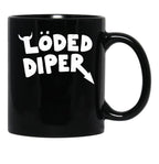 Loded Diper - Vintage Logo Black Coffee Mug, Gift Coffee Mug - Black