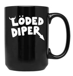 Loded Diper - Vintage Logo Black Coffee Mug, Gift Coffee Mug