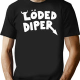 Loded Diper - Vintage Logo Premium Heavyweight Cotton T-Shirt - Black