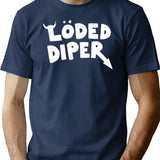 Loded Diper - Vintage Logo Premium Heavyweight Cotton T-Shirt - Navy