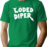 Loded Diper - Vintage Logo Premium Heavyweight Cotton T-Shirt - Green