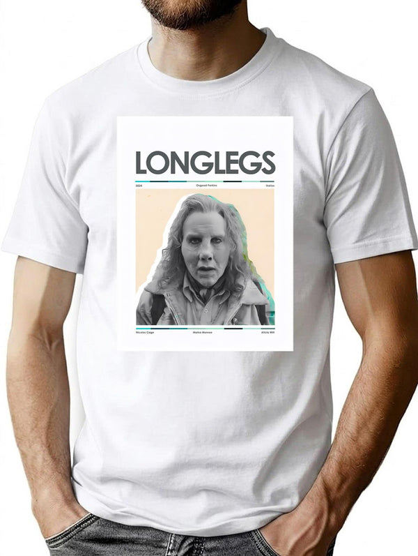 Longlegs T-Shirt for Men & Women, T-Shirts Graphic Tee - White