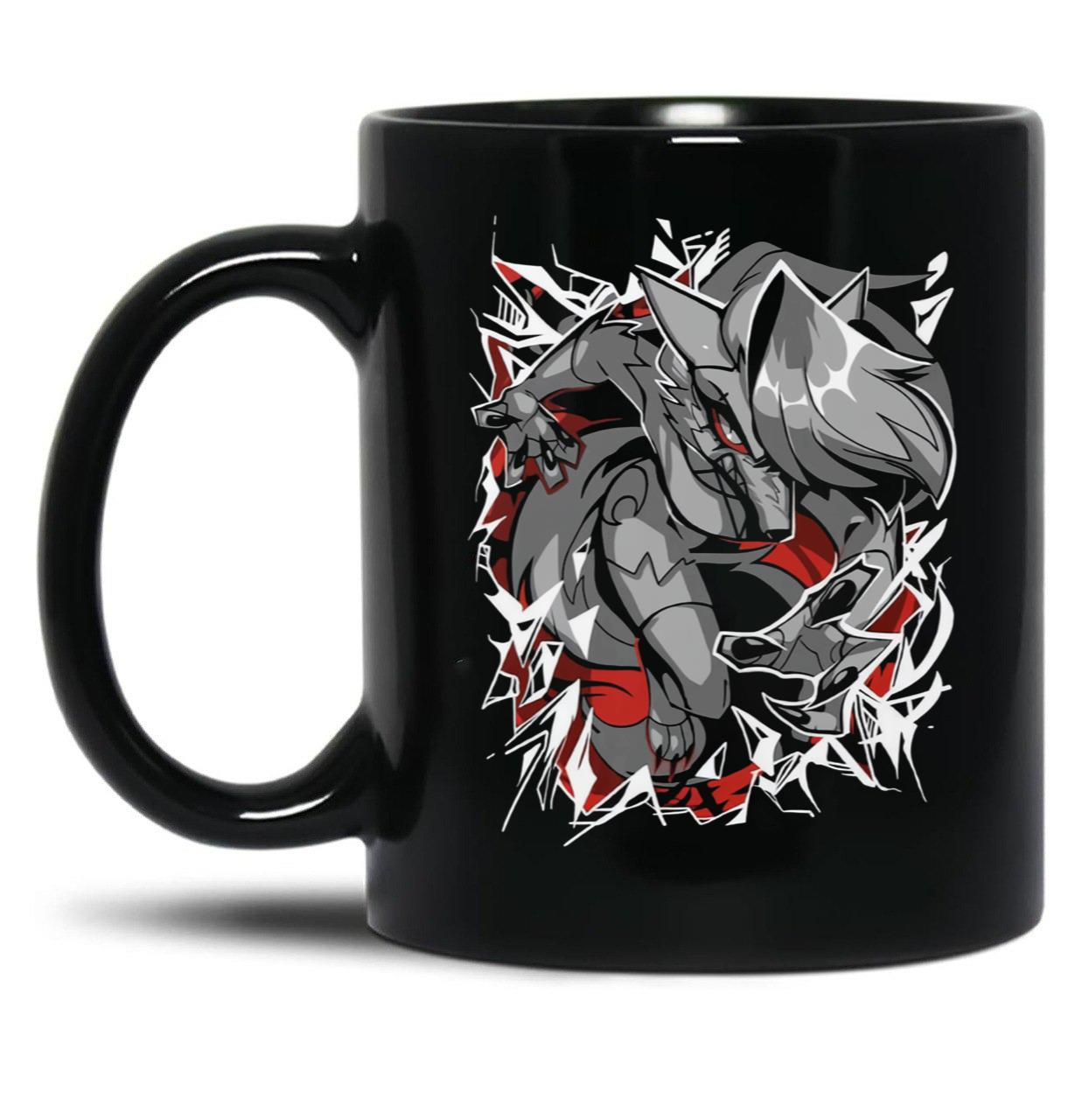 Loona Demon Design - Helluva Boss Essential Black Coffee Mug, Gift Coffee Mug