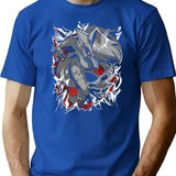 Loona Demon Design - Helluva Boss Essential Premium Heavyweight Cotton T-Shirt - Blue