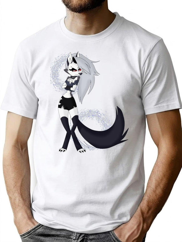 Loona from Helluva Boss Classic Premium Heavyweight Cotton T-Shirt - White