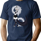Loona from Helluva Boss Classic Premium Heavyweight Cotton T-Shirt - Navy
