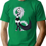 Loona from Helluva Boss Classic Premium Heavyweight Cotton T-Shirt - Green