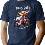 Loser Baby Shirt,Angel Dust & Husk Shirt	Angel Dust Hazbin Hotel	Husk Hazbin Hotel Shirt	Hazbin Hotel Unisex Premium Heavyweight Cotton T-Shirt - Navy