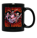 Lucifer Even Baddies Get Saddies - Hazbin Hotel Black Coffee Mug, Gift Coffee Mug - Black