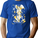 Lucifer Morningstar - Hazbin Hotel Classic Premium Heavyweight Cotton T-Shirt - Blue