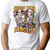 Lucifer Short King Fanclub - Hazbin Hotel Essential Premium Heavyweight Cotton T-Shirt - White