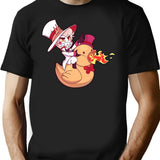 Lucifer from hazbin Hotel Classic Premium Heavyweight Cotton T-Shirt - Black