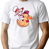 Lucifer from hazbin Hotel Classic Premium Heavyweight Cotton T-Shirt - White
