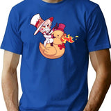 Lucifer from hazbin Hotel Classic Premium Heavyweight Cotton T-Shirt - Blue