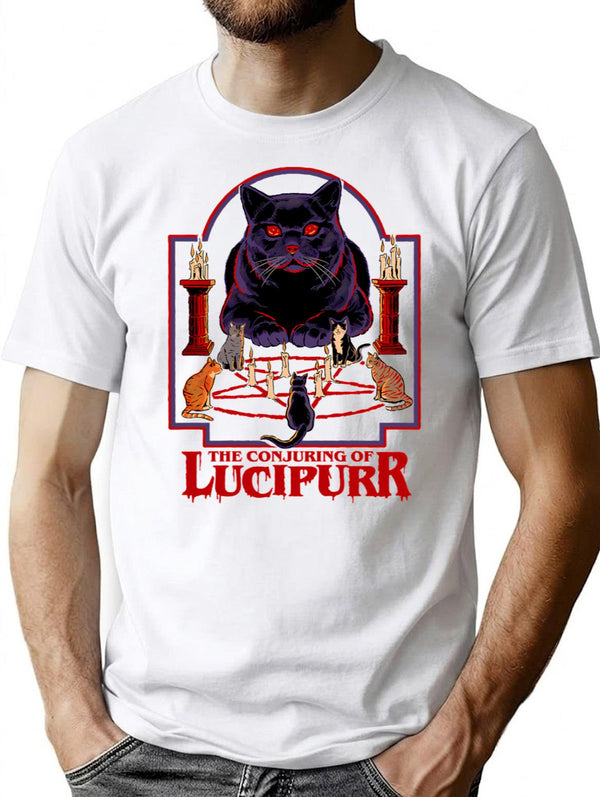 Lucipurr T-Shirt for Men & Women, T-Shirts Graphic Tee - White