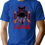 Lucipurr T-Shirt for Men & Women, T-Shirts Graphic Tee - Blue