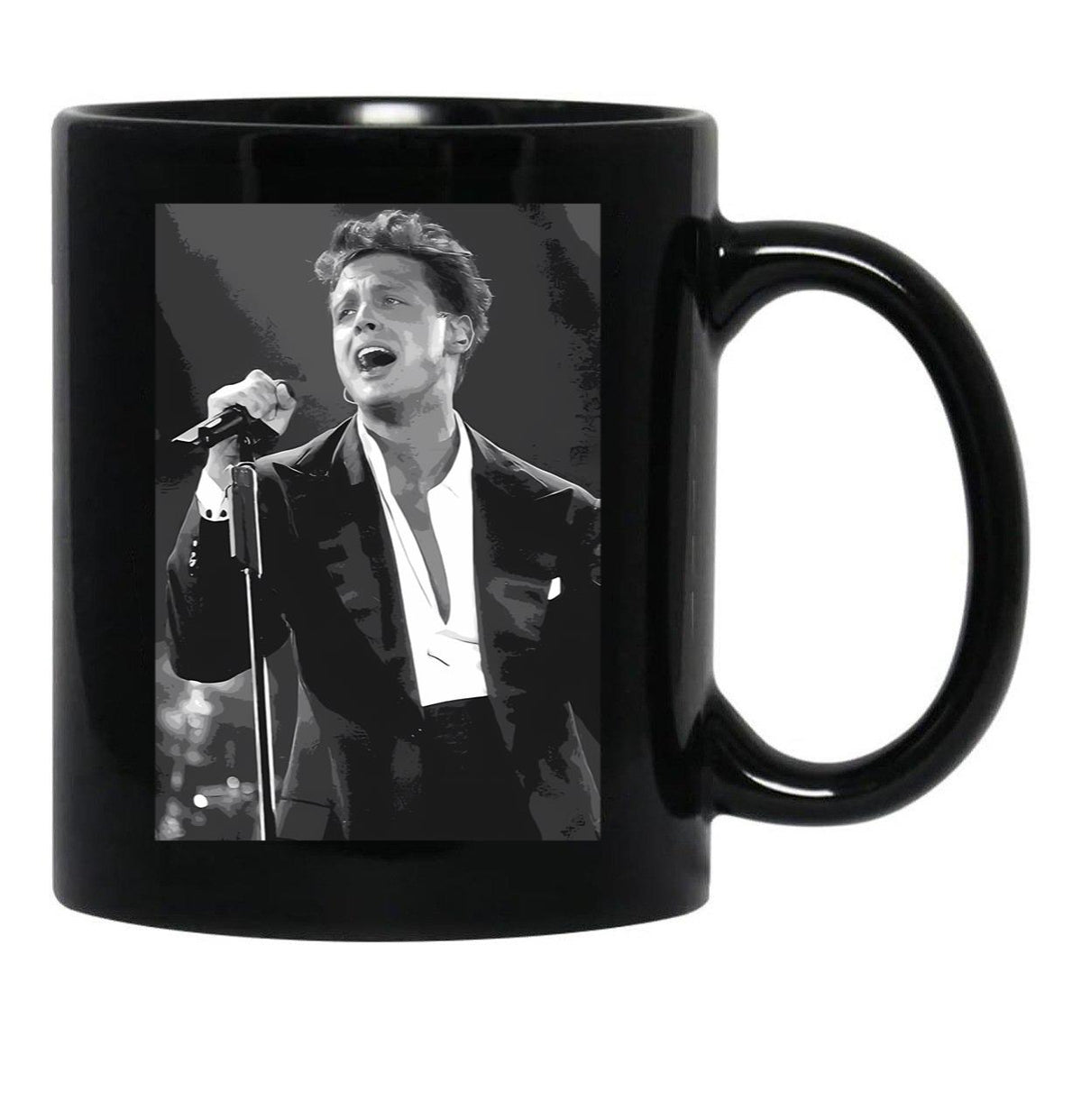 Luis Miguel 3 Black Coffee Mug, Gift Coffee Mug - Black
