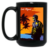 Luis Miguel Beach Black Coffee Mug, Gift Coffee Mug