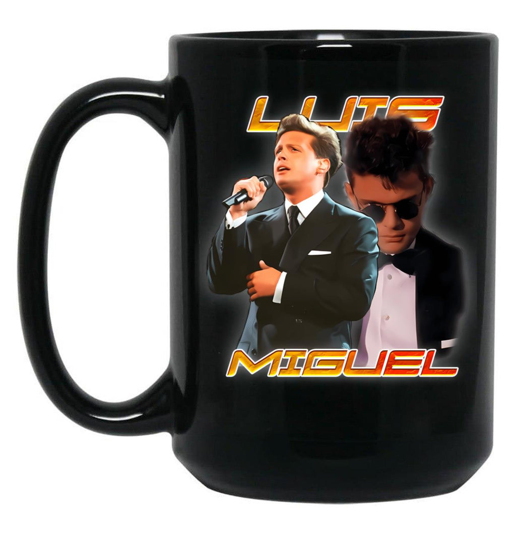 Luis Miguel Bootleg Black Coffee Mug, Gift Coffee Mug