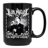 Luis Miguel El Sol De Mxico Metal Dark Lettering Design Black Coffee Mug, Gift Coffee Mug