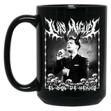 Luis Miguel El Sol De Mxico Metal Dark Lettering Design Black Coffee Mug, Gift Coffee Mug