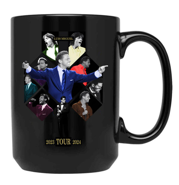 Luis Miguel New Design Black Coffee Mug, Gift Coffee Mug